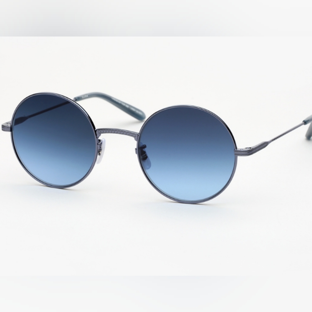 Garret Leight Seville round sunglasses